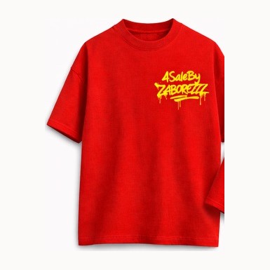 All Grams No Scams Tee — Red, front